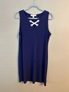 Michael Kors Navy Sleeveless Dress Size Med. Worn Once. - Picture 1 of 5