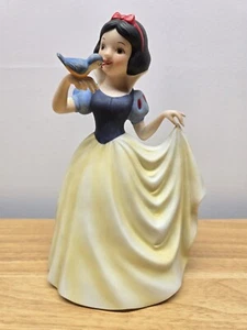 Figura de caja de música vintage de Blancanieves de Disney de 7" 1987 Someday My Prince Will Come - Imagen 1 de 9