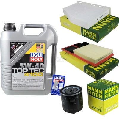 INSPEKTIONSKIT FILTER LIQUI MOLY ÖL 5L 5W-40 für VW Golf VI 5K1 1.4 1K1 5M1 - Bild 1 von 4
