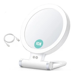 10X Magnifying Makeup with Lights and Magnification,3 Colors Desktop LED 8970 - Picture 1 of 9