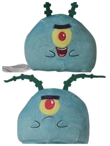 Peluche Plankton Nickelodeon Spongebob Squarepants 3" reversibile TeeTurtle RARO - Foto 1 di 9