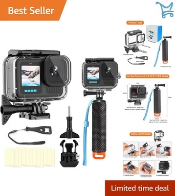 Carcasa de buceo impermeable para cámara GoPro Hero 9-13 kit de estuche submarino Foto 1 de 4