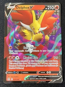 Tarjeta coleccionable SWSH11: Lost Origin #027/196 Delphox V Pokemon - Imagen 1 de 2