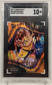 2021-22 Panini Select #248 Austin Reaves Orange Flash Prizm RC SCG 10 GEMA COMO NUEVO - Imagen 1 de 4