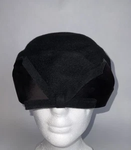 VINTAGE SCHWARZER DAMENHUT RITZ VON HENRY POLLAK, INC. Medium - Bild 1 von 6