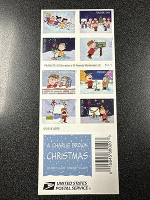 #5021-30 A Charlie Brown Christmas Forever Stamp Booklets Of 20 - Image 1 of 2
