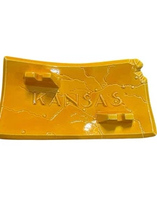 Vintage Ceramic Ashtray Kansas Shaped - Picture 1 of 11
