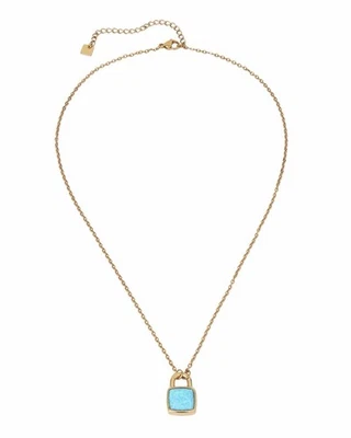 PRESALE Taylor Swift Holiday The Life Of A Showgirl Lock Opalite Necklace - Image 1 of 3