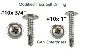 Viti Tek autoforanti modificate #10 x 3/4 - 1" zincate - Foto 1 di 5