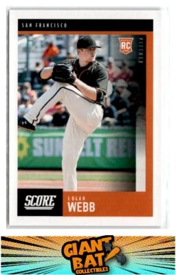 2020 Panini Chronicles #9 Logan Webb Score - Image 1 of 2