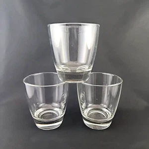 Clear Heavy Bottomed Drinking Glasses Set Of 3 - Picture 1 of 5