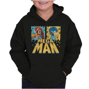 Vintage Retro Mega Man Video Game Proto Man Youth Hooded Sweatshirt Boy or Girl - Picture 1 of 7