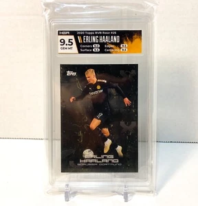ERLING HAALAND • Topps BVB Dortmund #25 HGA 9.5 GEM MINT • HGA GRADED - Picture 1 of 5