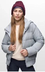 NWT Prana Emerald Valley Short Jacket in Quarry Women’s blue Down Jacket Size L - Picture 1 of 11