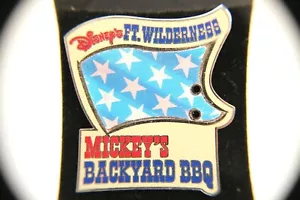 Disney Ft Wilderness-MICKEY'S BACKYARD BBQ On Flag {Add Your Own Embellishments} - Bild 1 von 3