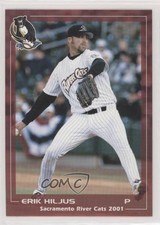 2001 Grandstand Sacramento River Cats Erik Hiljus #37 Rookie RC