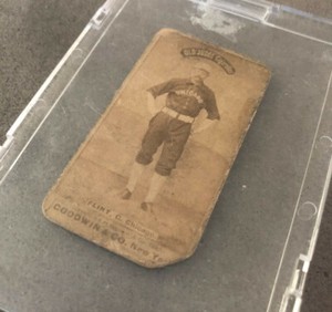 1887 N172 Old Judge Cigarettes Silver Flint Tobacco Card ~EXTREMELY Rare~