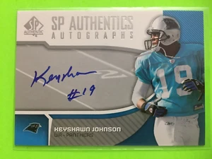 Autógrafos auténticos Keyshawn Johnson 2006 SP SP SP Carolina Panthers - Imagen 1 de 2