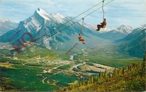 Postcard- Mount Rundle, from Banff Chair Lift on Mount Norquay, Canadian Rockies - Picture 1 of 2