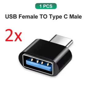 2x USB 3.1 auf USB Typ-C Adapter OTG A Buchse für Macbook iPad Samsung Xiaomi - Bild 1 von 6
