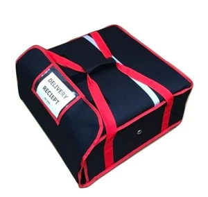 Bolsa de entrega de pizza de alta resistencia tamaño 20x20X8" pulgadas aislamiento completo fácil ajuste 4 pizzas - Imagen 1 de 10