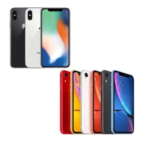 Apple iPhone X/XR 64/256 GB - Verizon, T-Mobile, gris espacial, negro, plateado - Imagen 1 de 9
