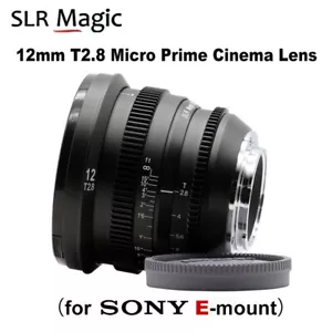 SLR Magic 12mm T2.8 Ultra Wide-Angle Prime Cinema Lens for Sony E-mount Cameras - Picture 1 of 7