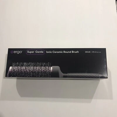 Auténticas herramientas de peinado ERGO ERG65 cepillo redondo súper suave el mejor cepillo 2-1/2 Foto 1 de 4