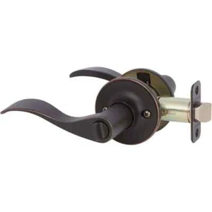 Manija de puerta de cama/baño con bordes de aceite frotado Callan Bennett BN5027R - Imagen 1 de 1
