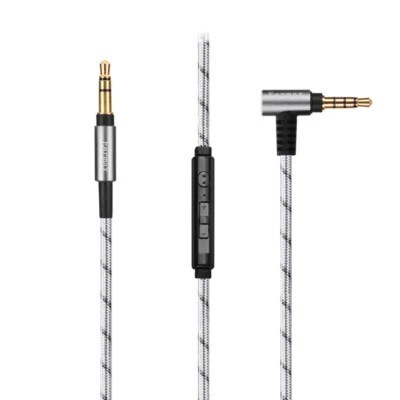Audio nylon Cable with Mic For Audio-technica ATH-WS660BT WS990BT WS1100iS Foto 1 de 4