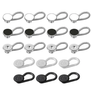 18pcs Collar Neck Waist Extender Buttons for Dress Shirts Pants Belt Button - Picture 1 of 7