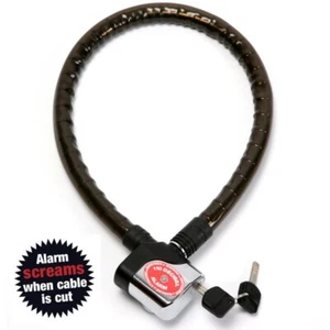 Lock Alarm Candado Bicicleta Carga Pesada 1.2m Cable Antirrobo 110 Decibelios Sirena - Imagen 1 de 4