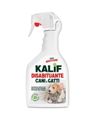 DISABITUANTE IGIENICO SPRAY KALIF EFFETTO BARRIERA CANI E GATTI  E ALTRI ANIMALI - Immagine 1 di 4
