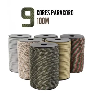 UK 4mm Paracord 550 Bushcraft Survival Mil-Spec Type III 7 Strands Cord Bracelet - Picture 1 of 15