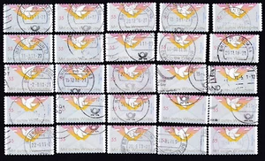 GERMANY 2010 x25 Mi 2827 Perf. Die Cut 10 Post: Greeting Stamps - Peace Dove - Picture 1 of 1