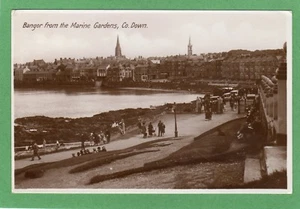 Bangor from Marine Gardens Co. Down RP pc used 1928 Milton Ref H178 - Picture 1 of 1