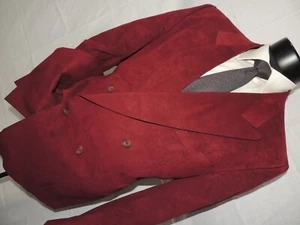Halston Zweireiher Cranberry/Maroon Zweireiher Jacke Mantel 42 Reg - Bild 1 von 9