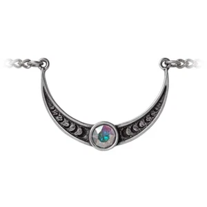 Alchemy Gothic Priestess of Ishtar Chain Bracelet Crescent Moon Crystal Witchy - Picture 1 of 4