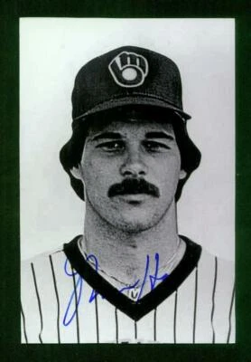 #0549, 4" x 6" Photo Card, Signed-Autographed, Moose Haas, Milwaukee Brewers - Image 1 of 2