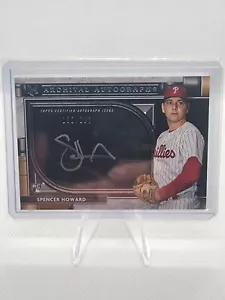 2024 Topps Museum Collection Spencer Howard ArchivalAuto #AA-SH 132/200 Phillies - Picture 1 of 2