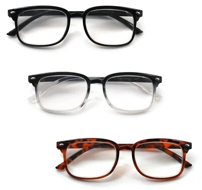 FADS & FASHIONS Hochleistungs Lesebrille Stark Unisex 3 Farben +4,5 +5,0 +5,5 +6,0 DX105