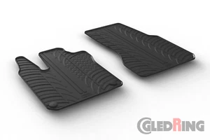 All Weather Custom Fit Rubber Floor Mats fit the 2016-2019 smart fortwo - Black - Picture 1 of 1