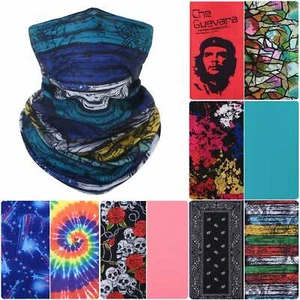 TUBE SEAMLESS FACE MASK Neck Warmer Tube Scarf Bike Ski Snood Balaclava Bandana - Picture 1 of 129