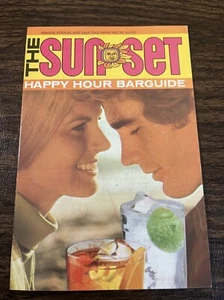 Guía de bar Southern Comfort Happy Hour The Sunset Insert 1972 guía de recetas de bebidas - Imagen 1 de 7