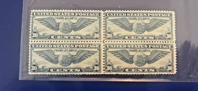 US  Stamp C24 1939  MINT-NH -OG  Block of 4 Stamps - Image 1 of 2