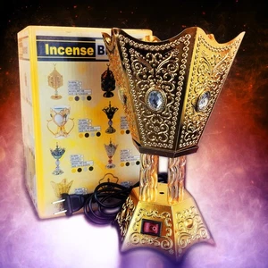 YASMEEN Gold Electric Incense Bakhor Bakhoor Burner - Picture 1 of 1