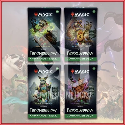 MAGIC THE GATHERING Bloomburrow Commander Deck Bundle Display Case BLC - Image 1 of 2