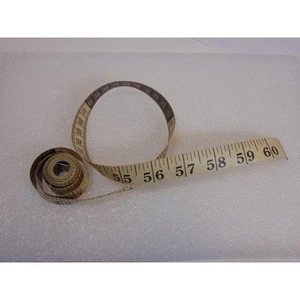Cinta métrica de fibra de vidrio para costura costurera ropa vintage métrica 60" 3/4" - Imagen 1 de 7