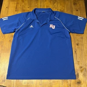 Adidas Herren Poloshirt Kansas Jayhawks Gr. Large - Bild 1 von 7