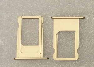 Soporte para tarjetas SIM bandeja adaptador carro soporte ranura dorado para iPhone 6S+ 5.5 - Imagen 1 de 1